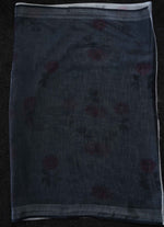 Load image into Gallery viewer, Sky blue Floral linen Saree