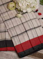 Load image into Gallery viewer, Pure cotton linen saree