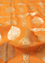 Load image into Gallery viewer, Pure Khaddi Georgette Saree in Kesar