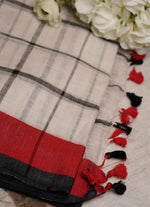 Load image into Gallery viewer, Pure cotton linen saree