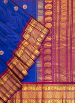 Load image into Gallery viewer, Bridal Gadwal Silk Saree with Kanji Border and Pallu