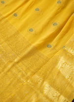 Load image into Gallery viewer, Yellow Benarashi silk saree