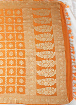 Load image into Gallery viewer, Pure Khaddi Georgette Saree in Kesar