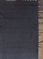 Load image into Gallery viewer, Cream and black Ikat silk saree