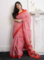 Load image into Gallery viewer, Gamsa pattern Tangail cotton saree