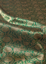 Load image into Gallery viewer, Bottle green Shikargah silk saree