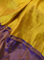 Load image into Gallery viewer, Benarashi silk saree in purple and yellow