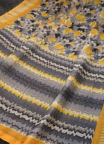 Load image into Gallery viewer, Mustard Color Linen Saree