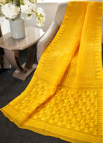 Load image into Gallery viewer, Taat saree in Bashonti color