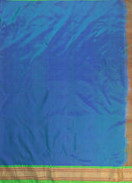 Load image into Gallery viewer, Peacock blue with Paithani Border
