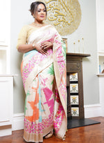 Load image into Gallery viewer, Pure hand woven banarasi silk
