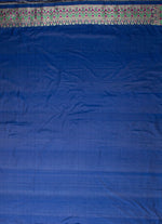 Load image into Gallery viewer, Panchompoli ikat saree in blue and green combo