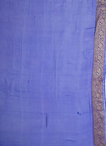 Load image into Gallery viewer, All over Khaddi Georgette Saree in Firoja and Blue