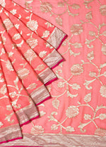 Load image into Gallery viewer, All over work Khaddi Georgette Saree