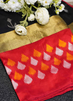 Load image into Gallery viewer, Ikkat silk saree