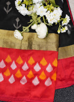 Load image into Gallery viewer, Ikkat silk saree