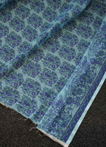 Load image into Gallery viewer, Light Blue Printed Linen Saree