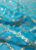 Load image into Gallery viewer, Khaddi Georgette Saree in Firoja