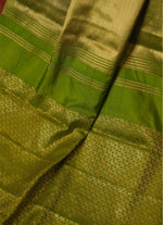Load image into Gallery viewer, Basanti banarasi saree with Gangga jamuna border