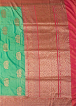 Load image into Gallery viewer, Hand Woven Banarasi slik saree