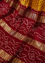 Load image into Gallery viewer, Basanti and red Modal silk saree