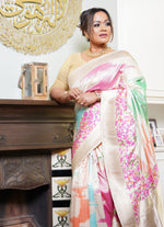 Load image into Gallery viewer, Pure hand woven banarasi silk