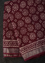 Load image into Gallery viewer, Blood Maroon Linen Saree