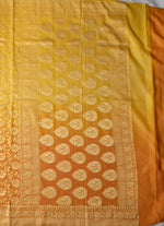 Load image into Gallery viewer, Khadi Georgette Saree in Kesar