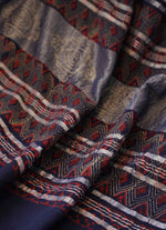 Load image into Gallery viewer, Ajtakh Printed Linen Saree