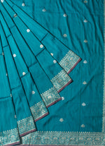 Load image into Gallery viewer, Handwoven Tassar Silk Saree
