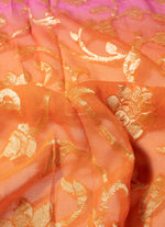 Load image into Gallery viewer, Dual Shade Khadi Georgette Saree