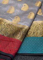 Load image into Gallery viewer, Banarasi half silk saree