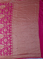 Load image into Gallery viewer, All over weave Khadi Georgette Saree in Magenta