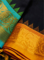 Load image into Gallery viewer, Gonga jamuna Border gadwal slik saree