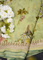 Load image into Gallery viewer, Floral banarasi silk saree