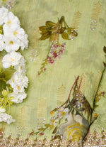 Load image into Gallery viewer, Floral banarasi silk saree