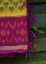 Load image into Gallery viewer, Hand woven Ponchompalli Ikkat Cotton Silk Saree