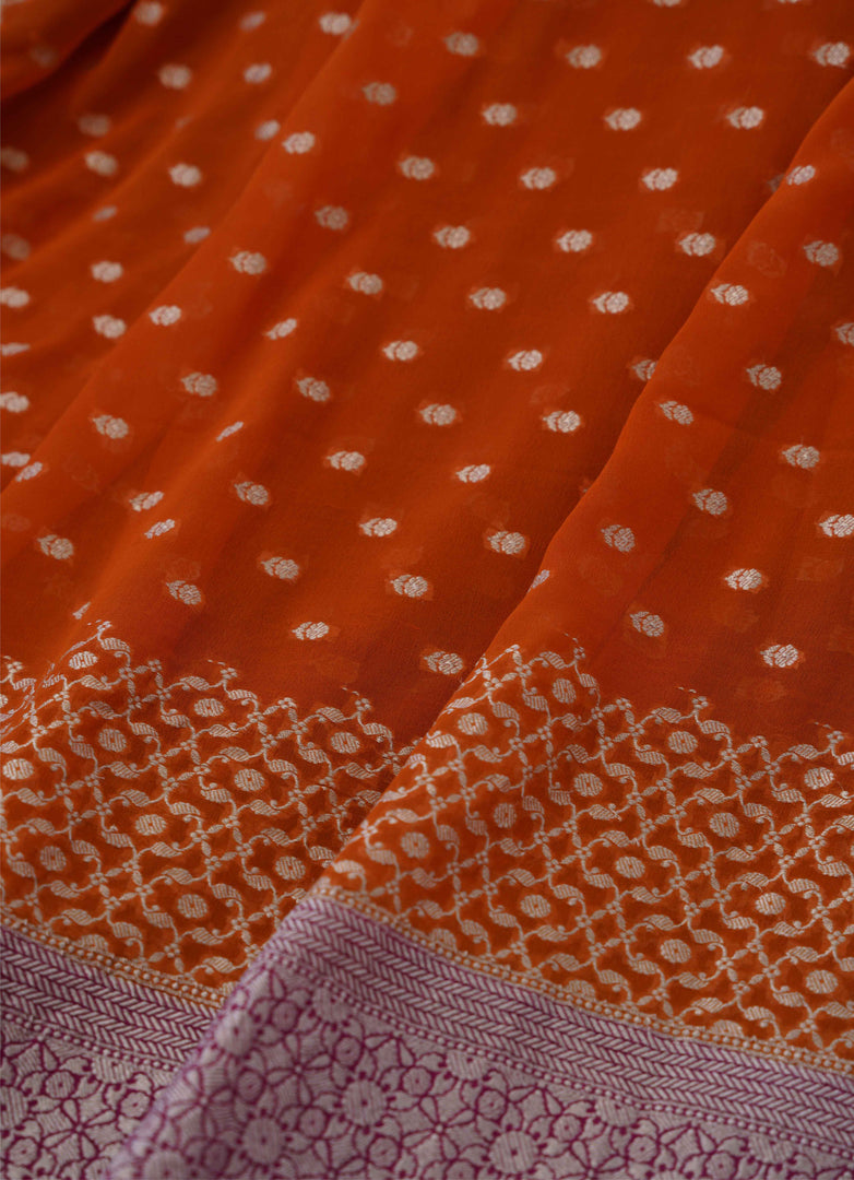 Banarasi khaddi georgette saree