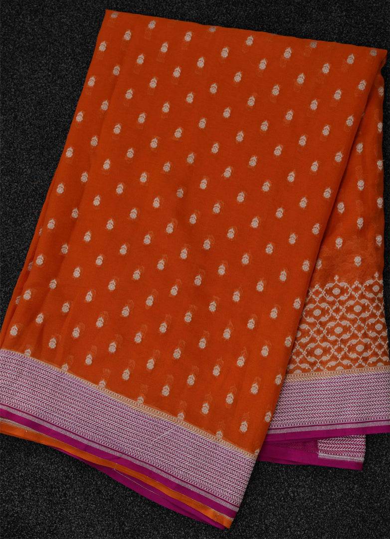 Banarasi khaddi georgette saree
