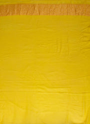 Khaddi Georgette Saree in purple and yellow