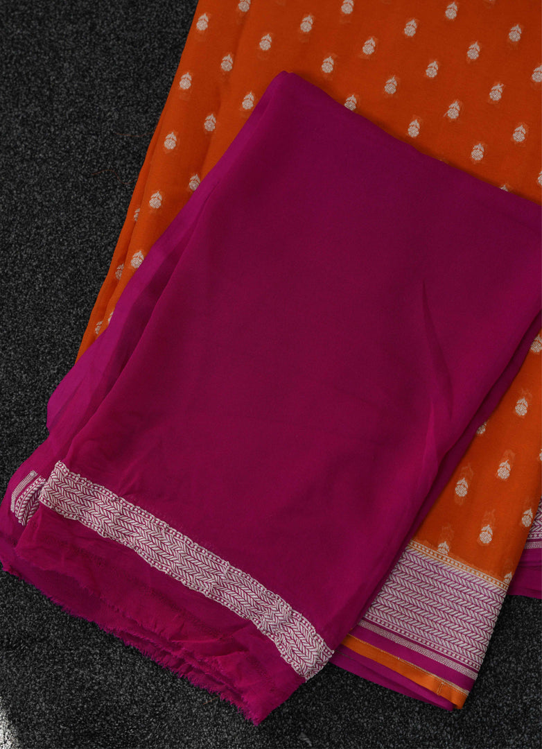Banarasi khaddi georgette saree