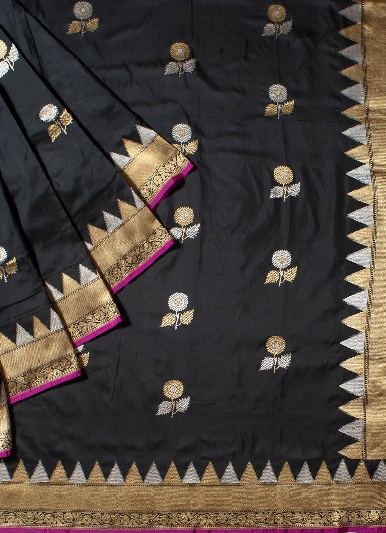 Kadwa weave Banarasi silk saree