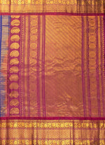 Load image into Gallery viewer, Bridal Gadwal Silk Saree with Kanji Border and Pallu
