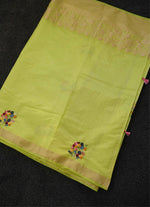 Load image into Gallery viewer, Banarasi half silk saree
