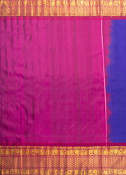 Bridal Gadwal Silk Saree with Kanji Border and Pallu