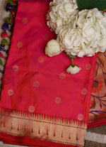 Load image into Gallery viewer, Pure Pythani silk saree
