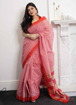 Load image into Gallery viewer, Gamsa pattern Tangail cotton saree
