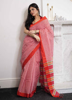 Load image into Gallery viewer, Gamsa pattern Tangail cotton saree
