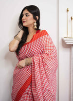 Load image into Gallery viewer, Gamsa pattern Tangail cotton saree
