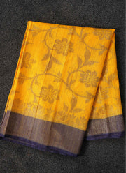 Hand woven Dupion silk saree